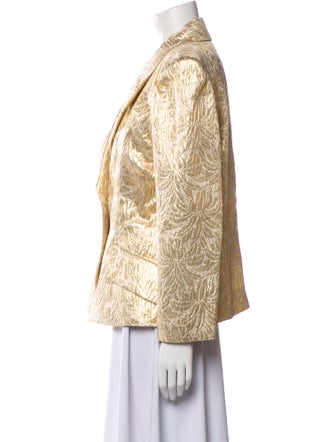 Rickie Freeman Silk Printed Blazer