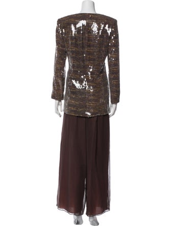 Rickie Freeman Silk Pant Set