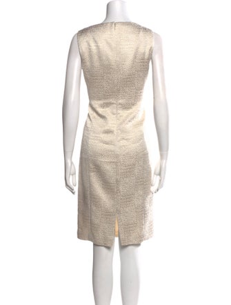 Rickie Freeman Bateau Neckline Knee-Length Dress