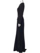 Rickie Freeman Crew Neck Long Dress
