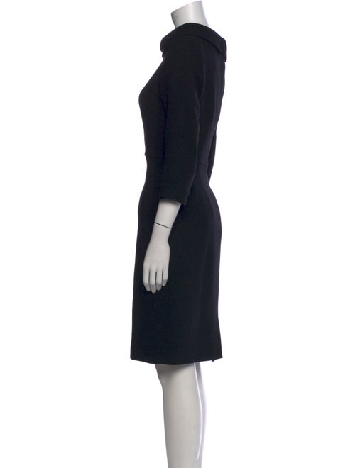 Rickie Freeman Wool Knee-Length Dress