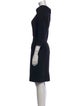 Rickie Freeman Wool Knee-Length Dress