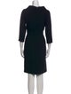 Rickie Freeman Wool Knee-Length Dress