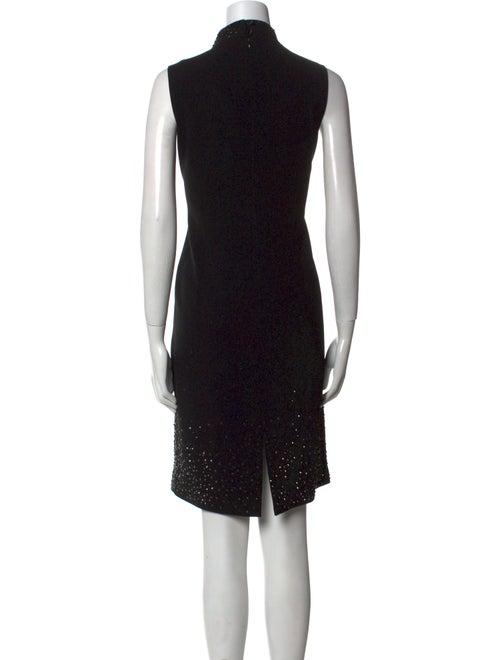 Rickie Freeman Mock Neck Knee-Length Dress