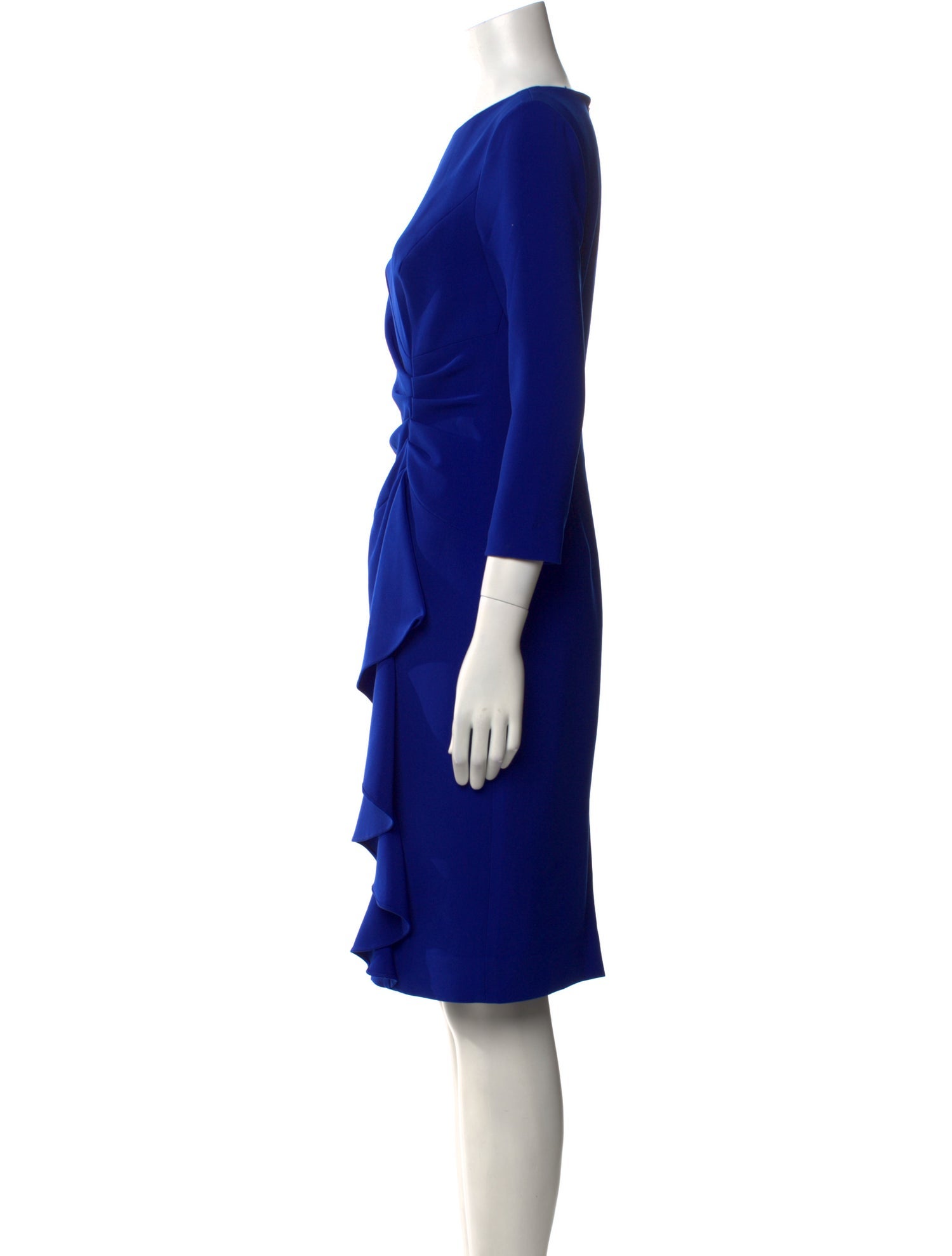 Rickie Freeman Bateau Neckline Knee-Length Dress