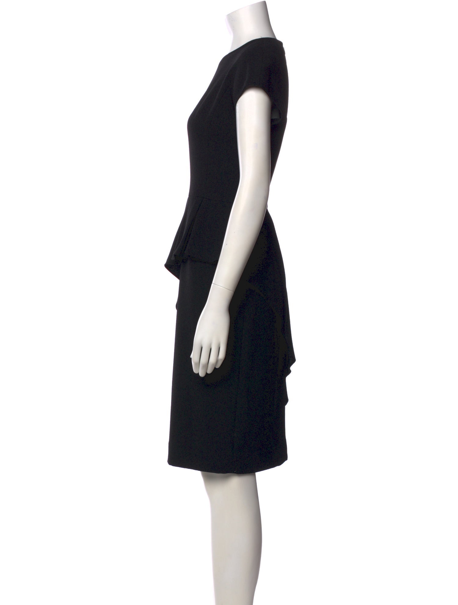 Rickie Freeman Crew Neck Knee-Length Dress