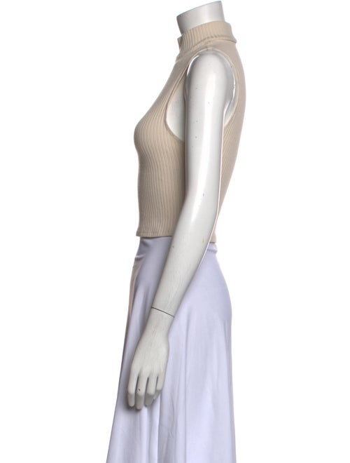 Reformation Turtleneck Sleeveless Crop Top