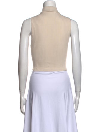 Reformation Turtleneck Sleeveless Crop Top