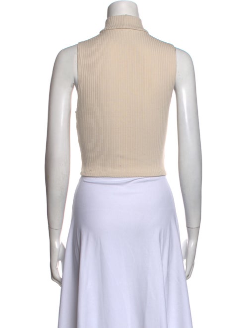 Reformation Turtleneck Sleeveless Crop Top