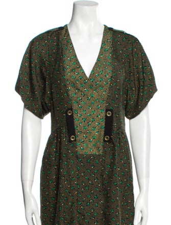 Reformation Printed Knee-Length Dress