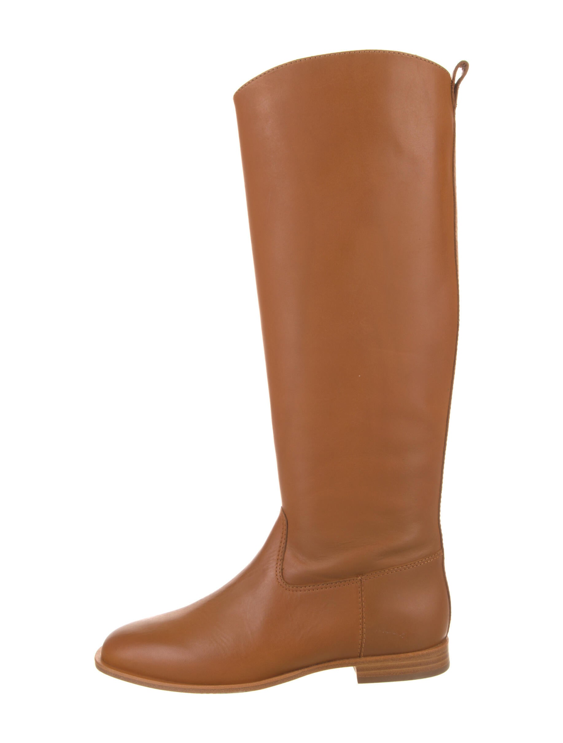 Reformation Leather Riding Boots Brown Boots, Shoes WRFMN123992
