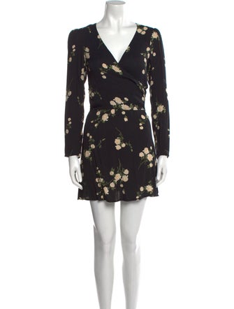 Reformation Floral Print Mini Dress
