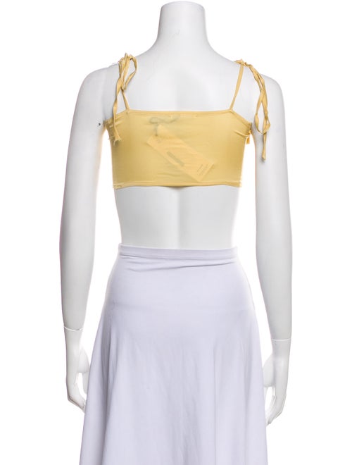 Reformation V-Neck Sleeveless Crop Top