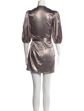 Reformation V-Neck Mini Dress