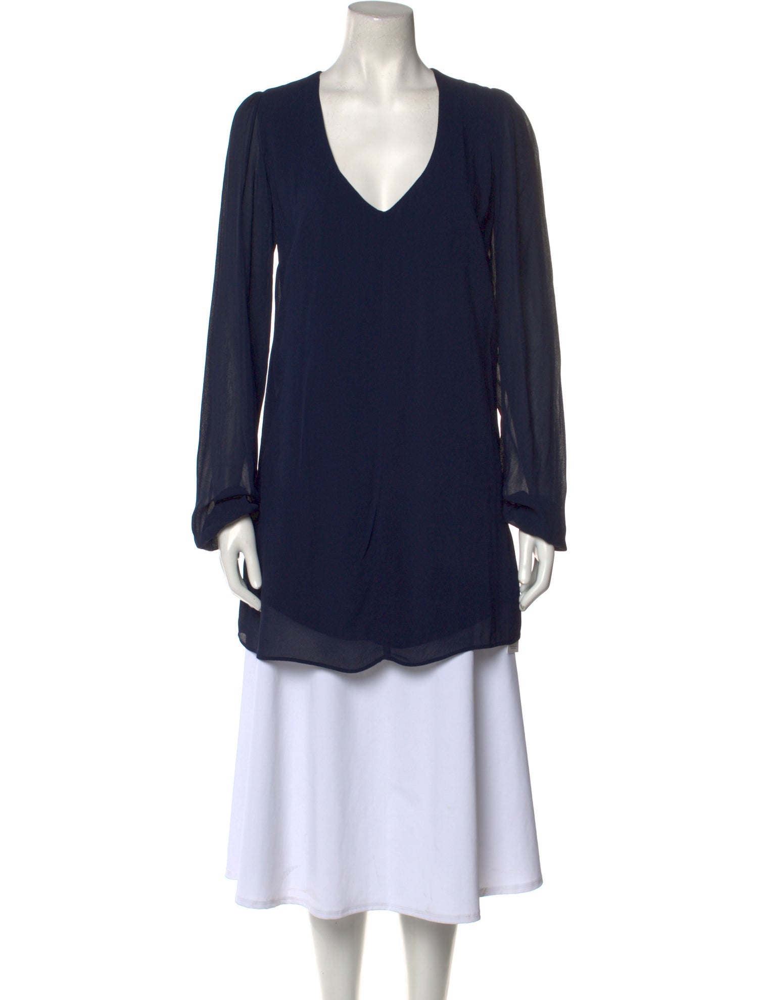Reformation V-Neck Long Sleeve Tunic