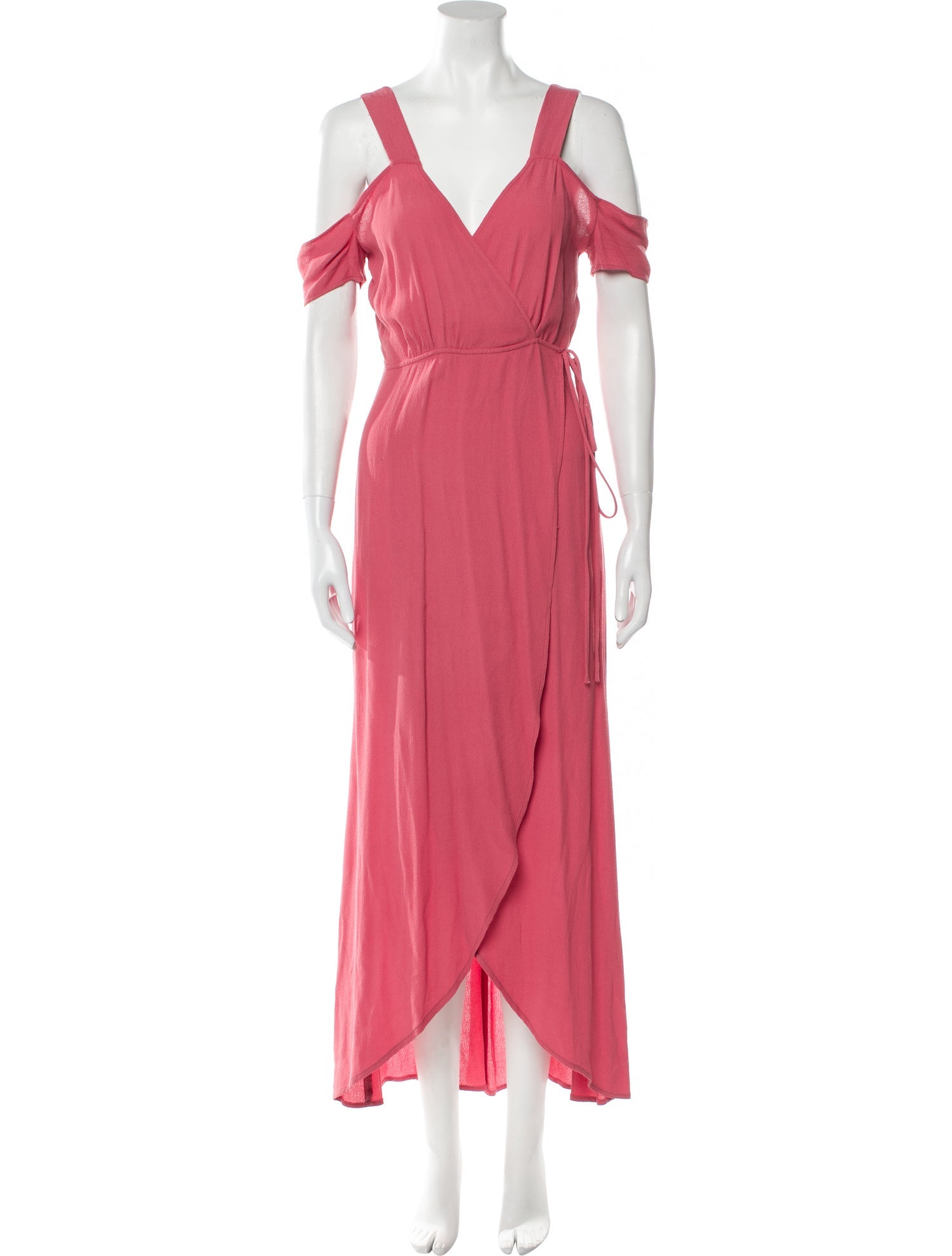 Reformation V-Neck Long Dress