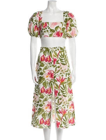 Reformation Suits and Sets Floral Print Skirt Set US 0 | XS
