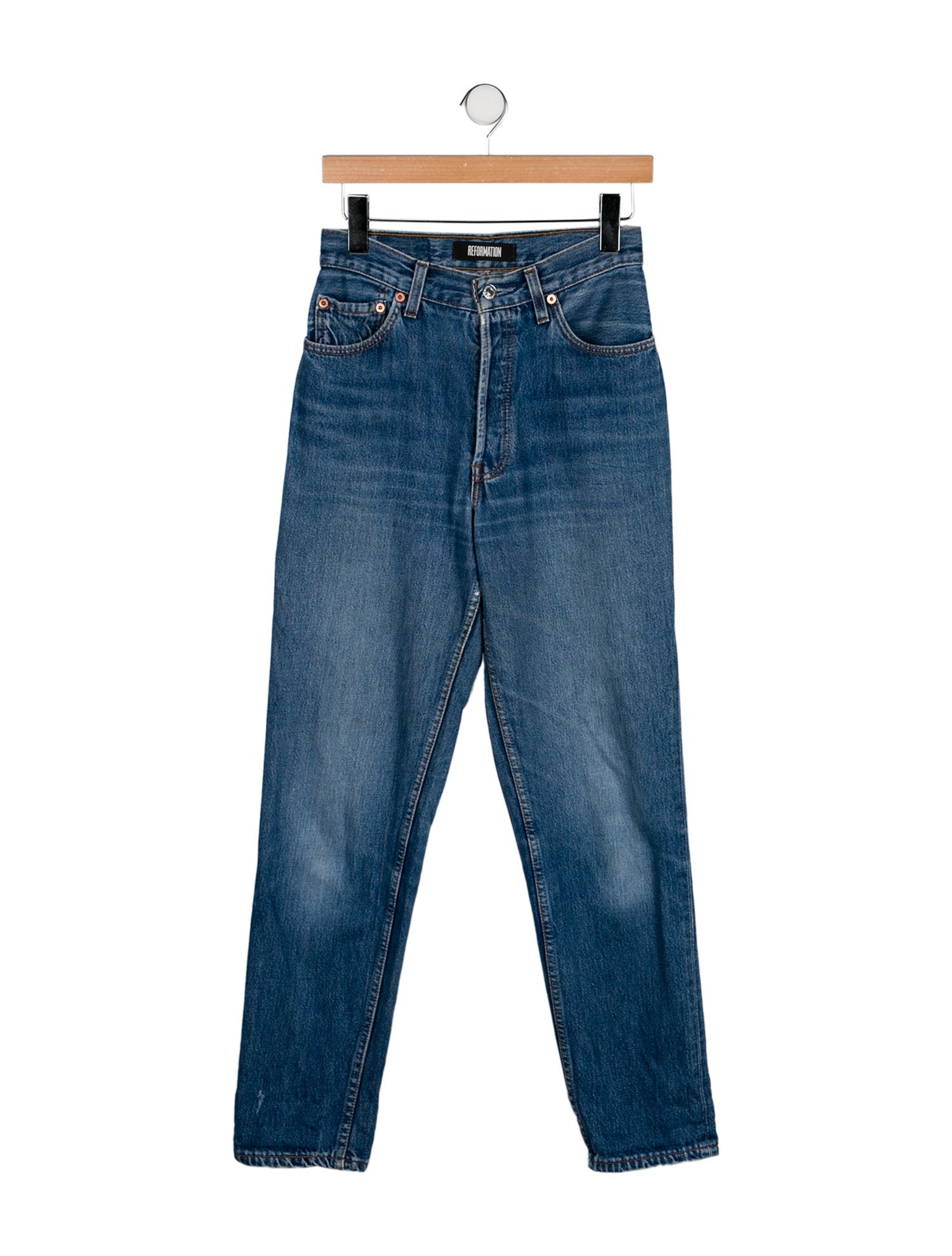Reformation High-Rise Straight Leg Jeans