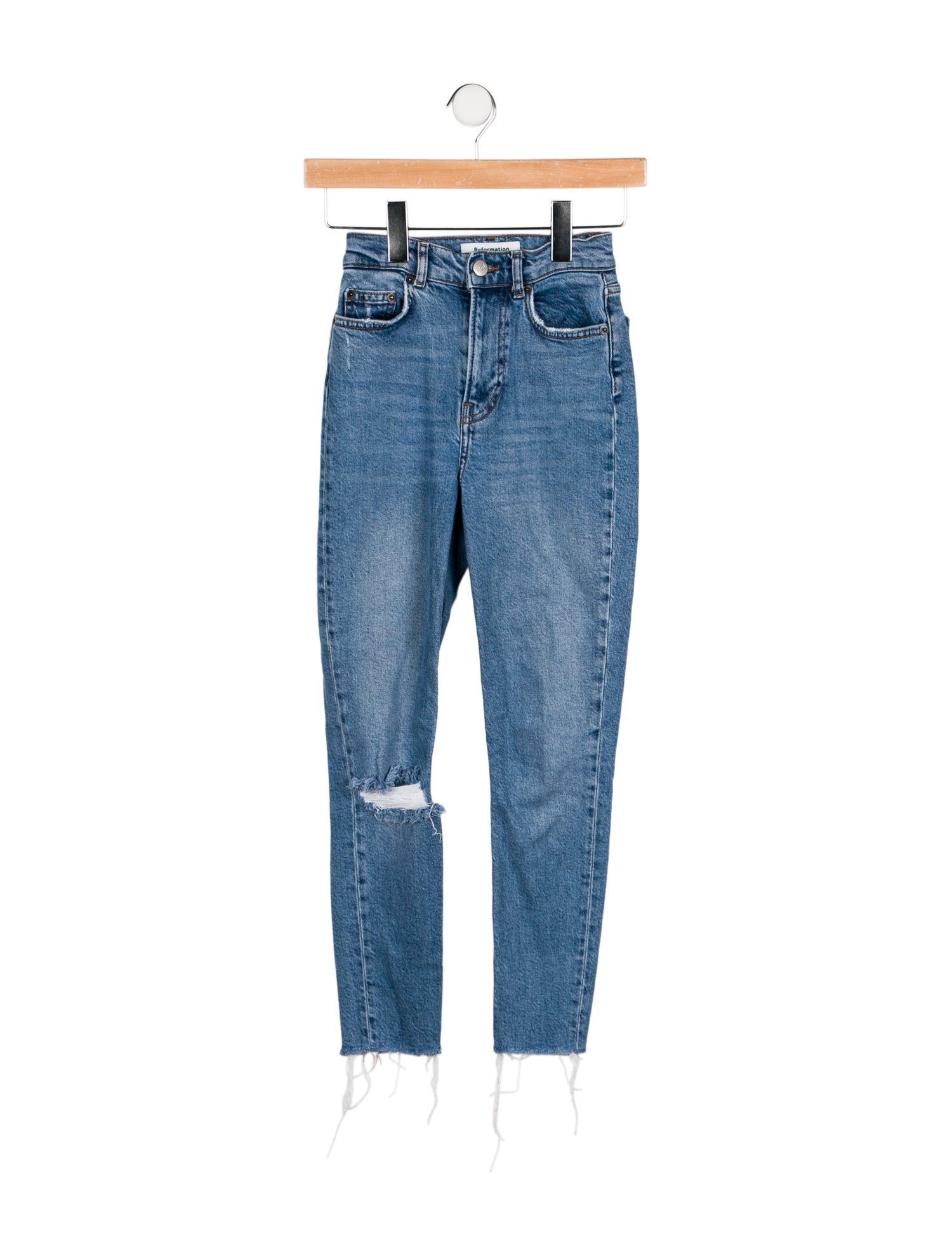 Reformation Mid-Rise Skinny Leg Jeans