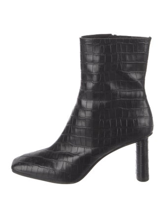 Reformation Leather Printed Boots