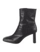 Reformation Leather Printed Boots