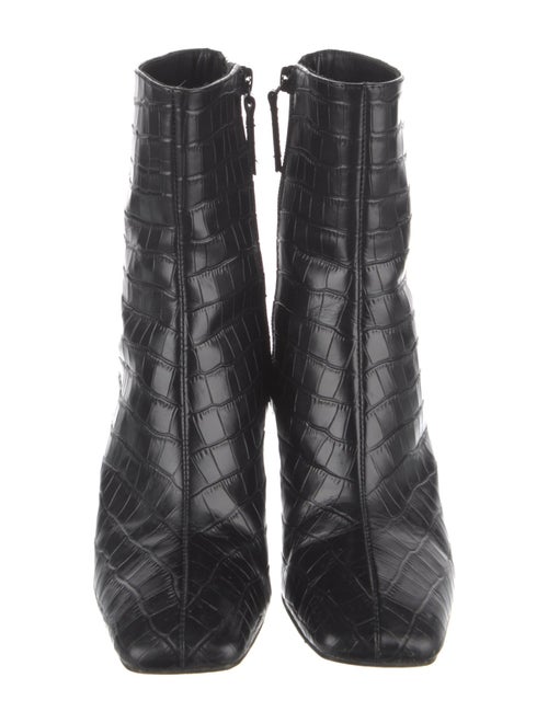 Reformation Leather Printed Boots