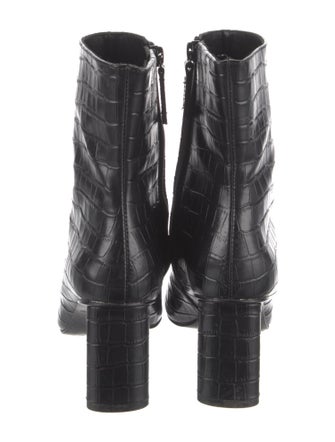 Reformation Leather Printed Boots
