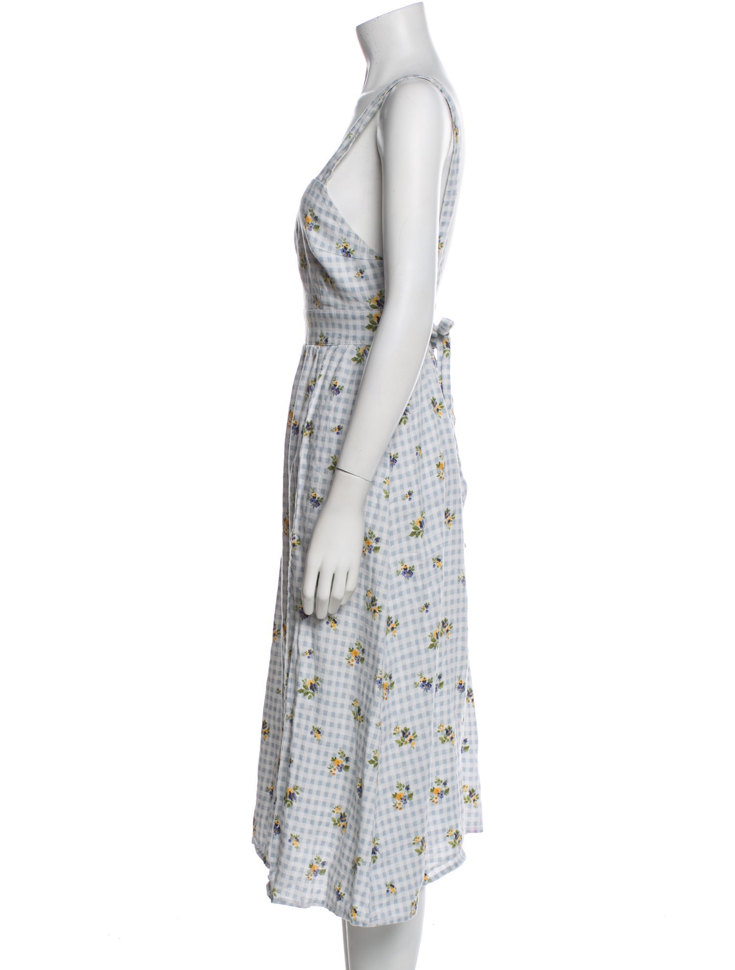 Reformation Linen Midi Length Dress