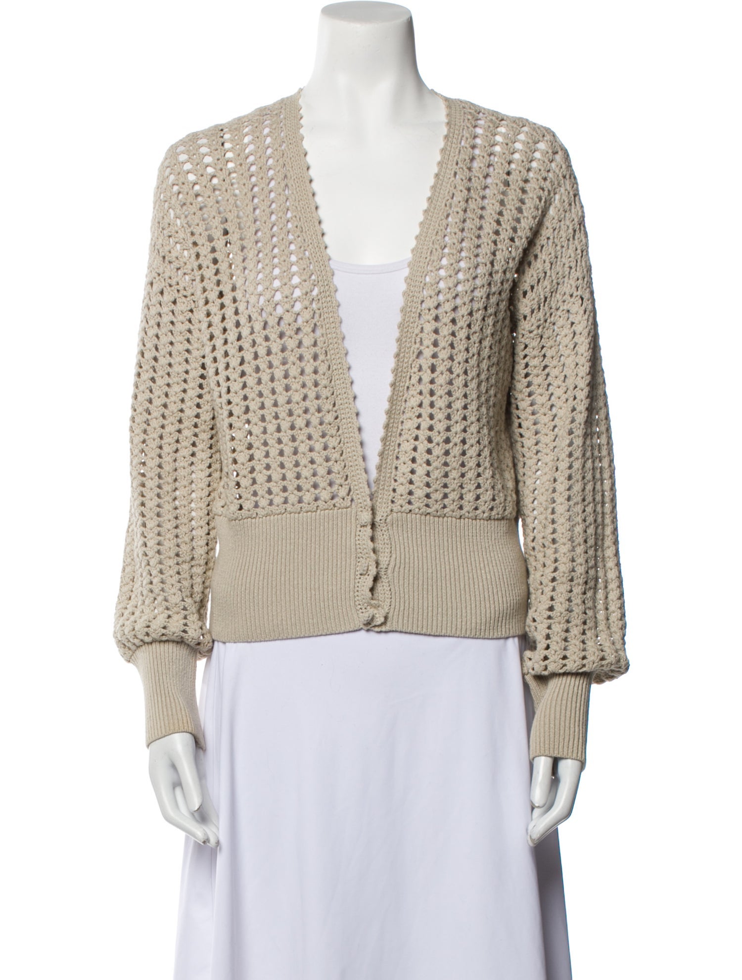 Reformation VNeck Sweater Neutrals Knitwear, Clothing WRFMN251266