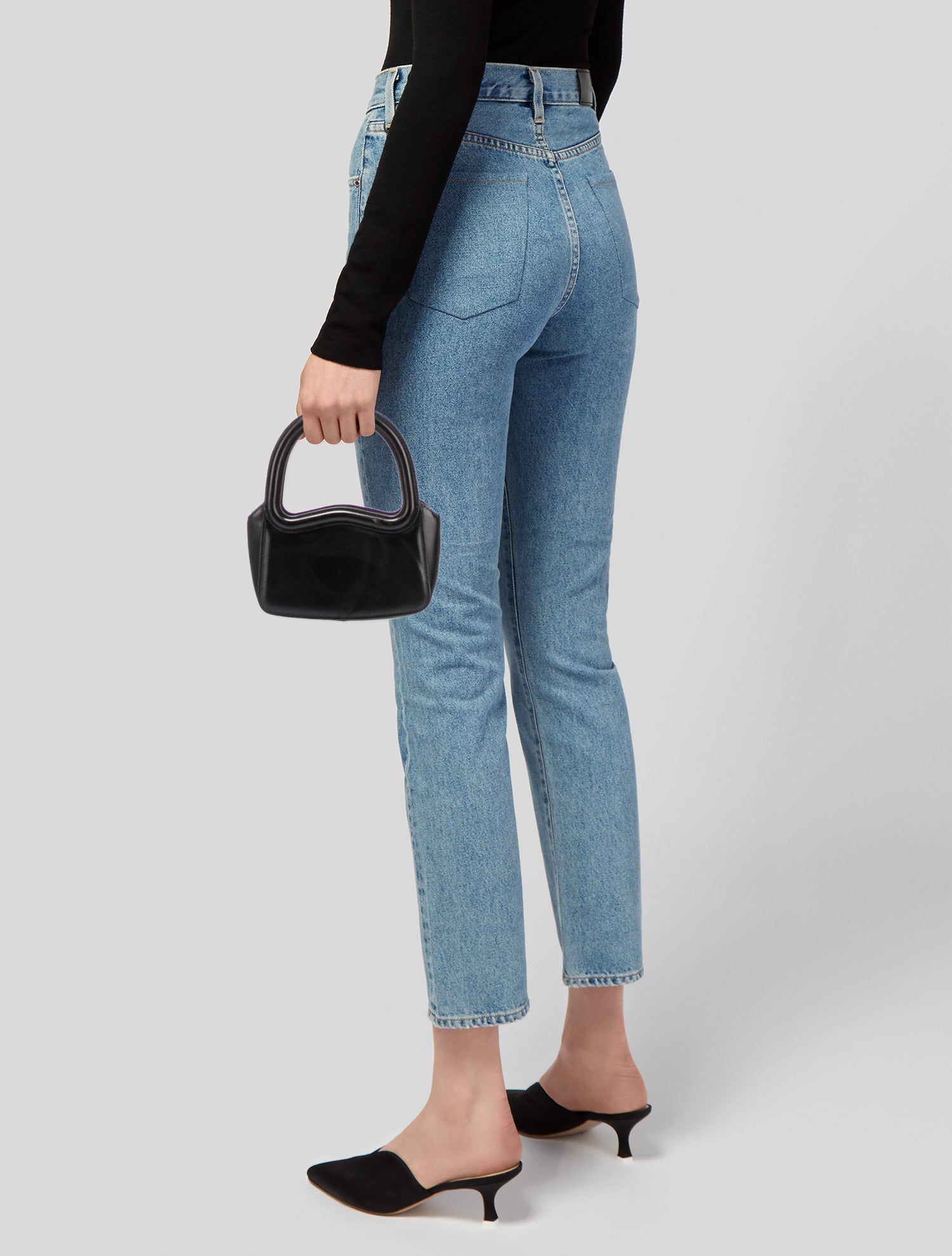 Reformation Leather Top Handle Bag