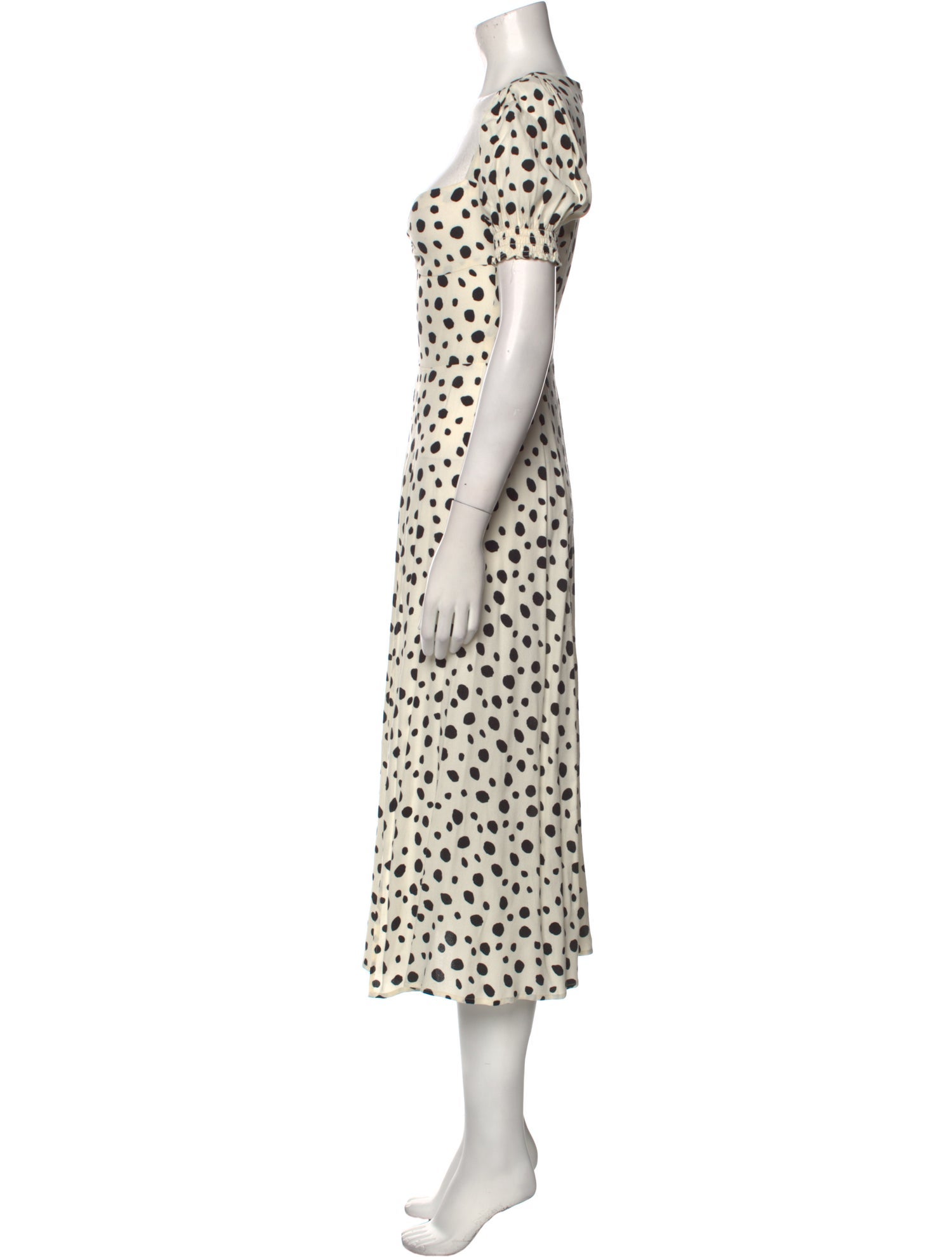 Reformation Polka Dot Print Long Dress