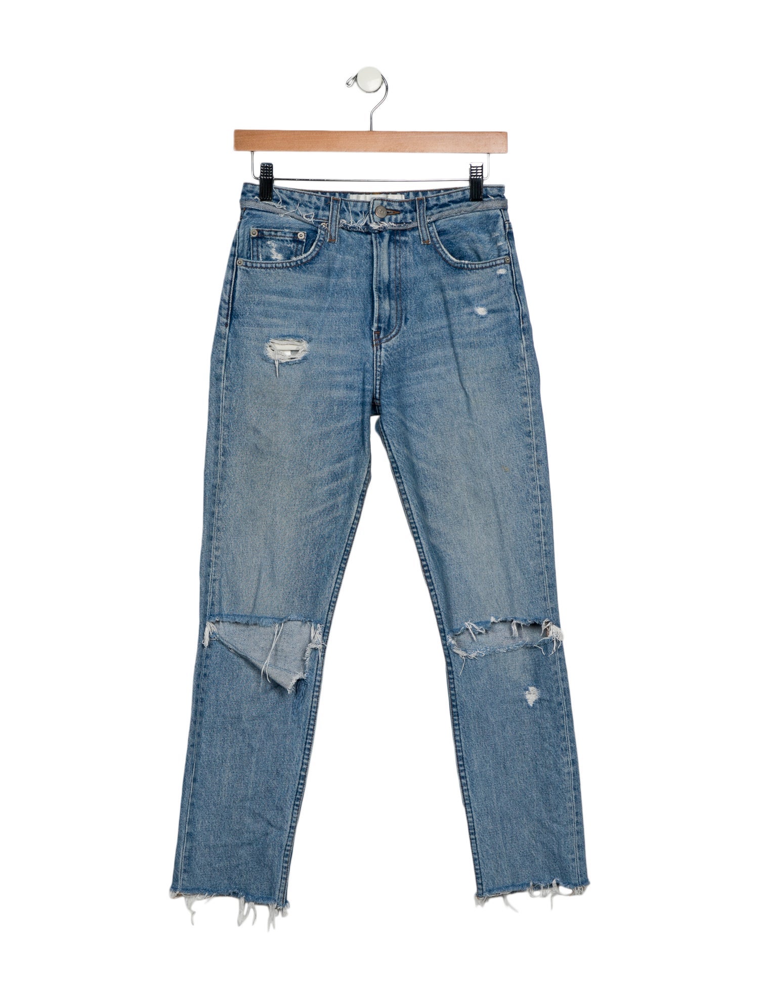 Reformation Mid-Rise Straight Leg Jeans