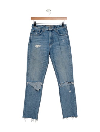 Reformation Mid-Rise Straight Leg Jeans