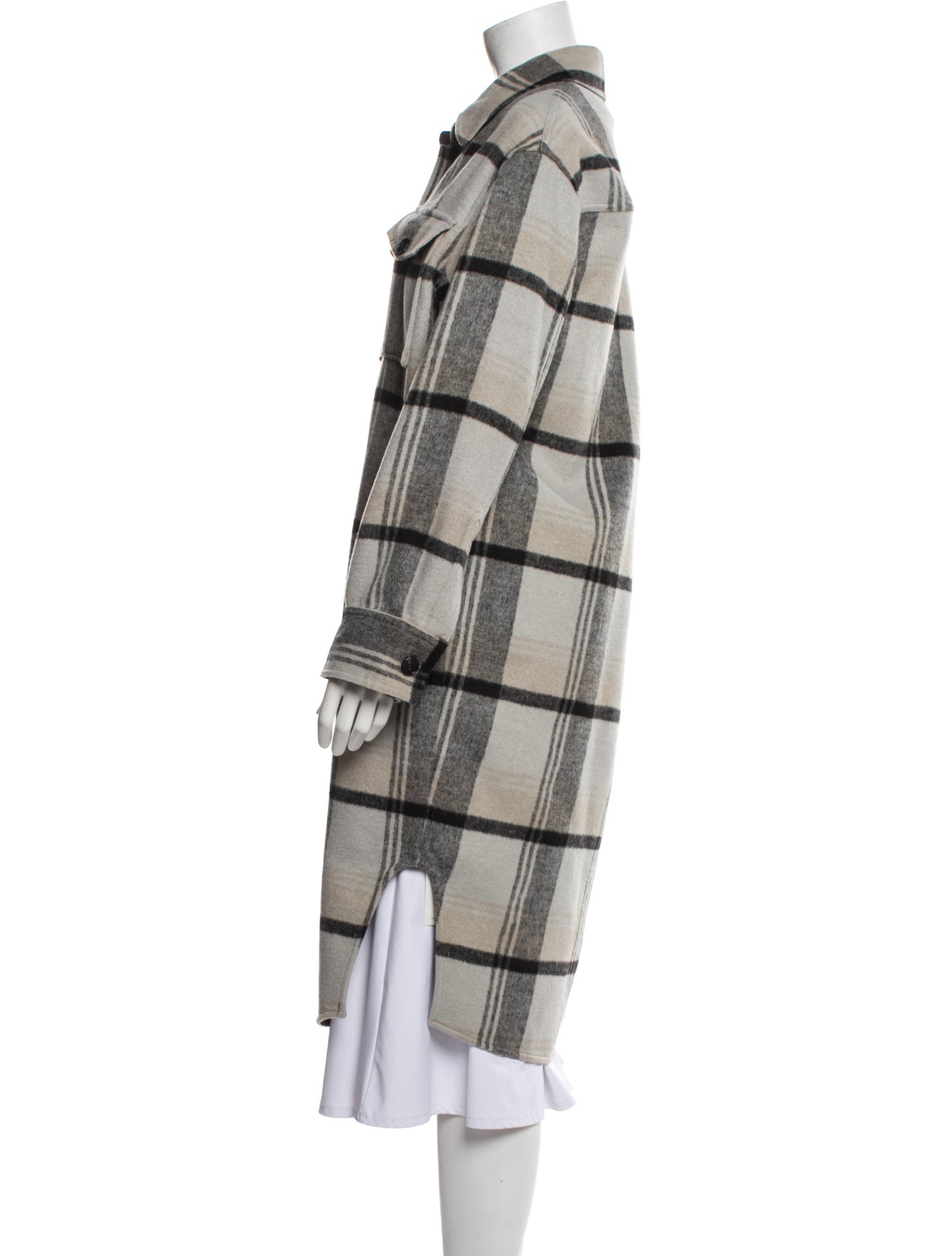 Reformation Plaid Print Coat