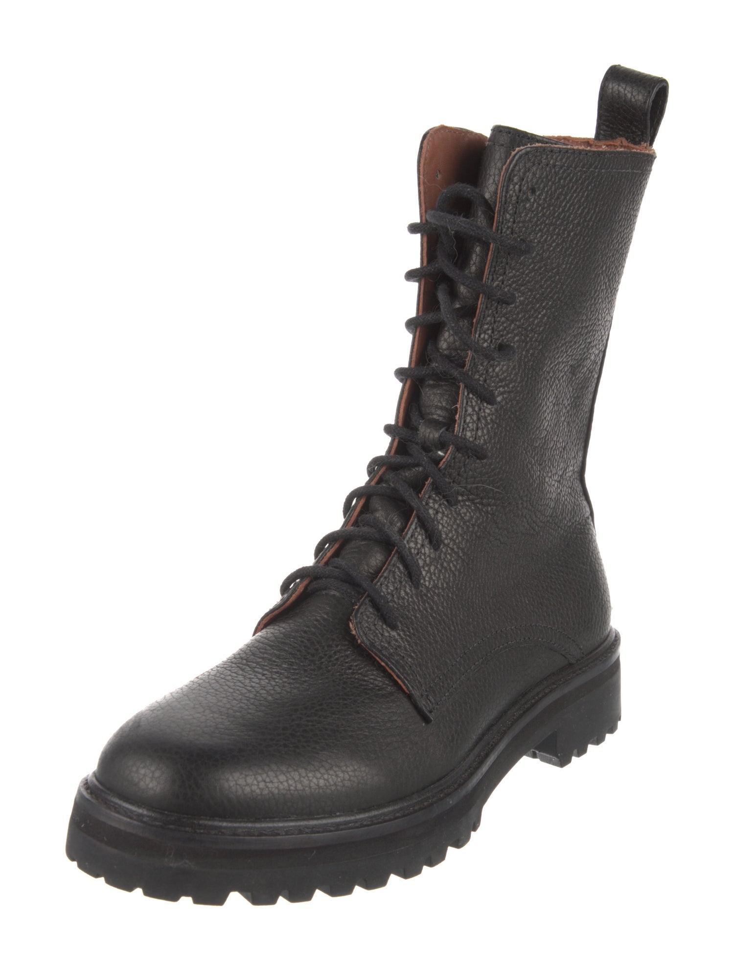 Reformation Leather Combat Boots