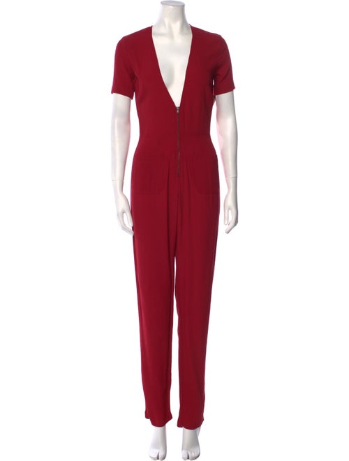Reformation V-Neck Jumpsuit