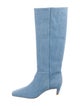 Reformation Denim Printed Boots