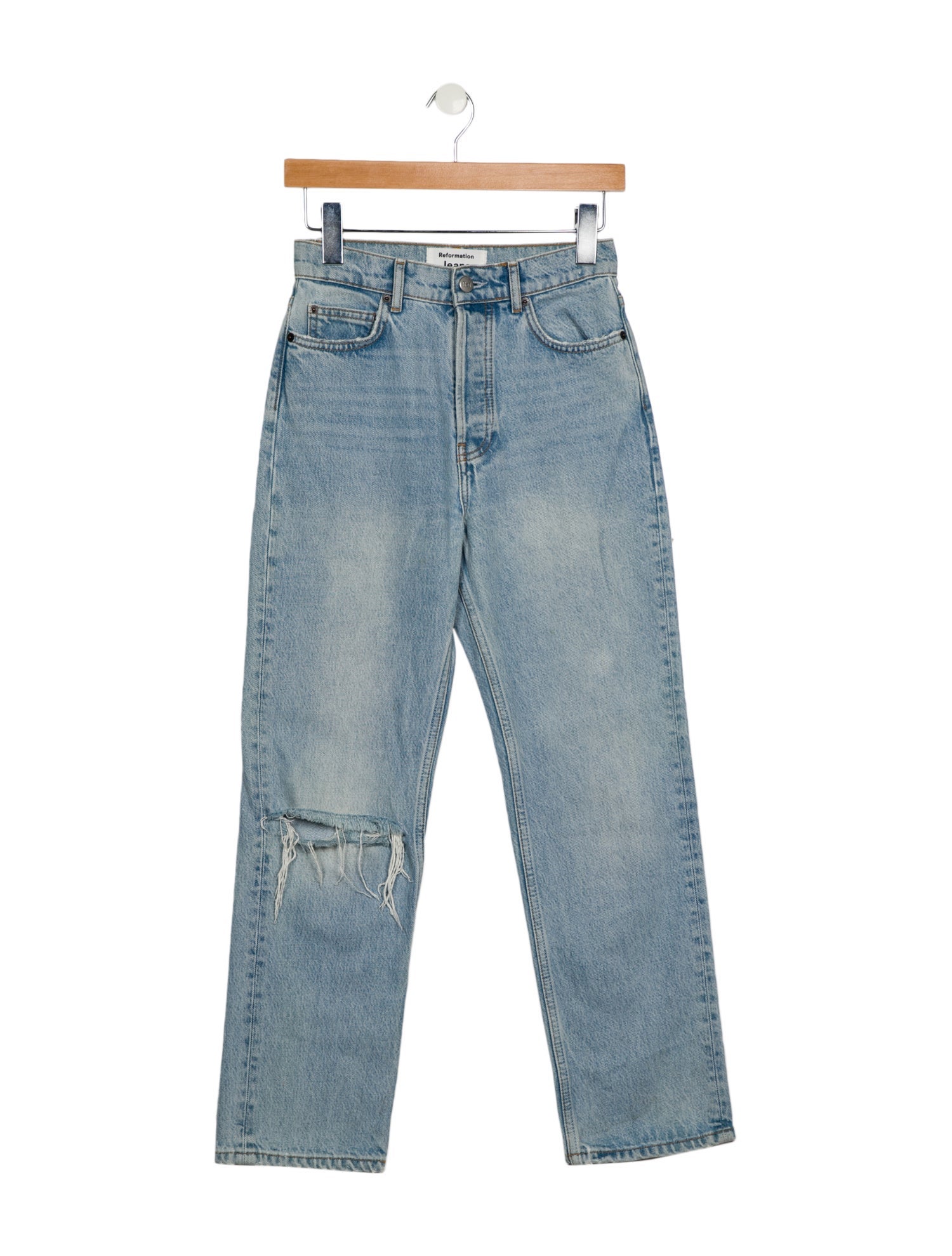 Reformation High-Rise Straight Leg Jeans