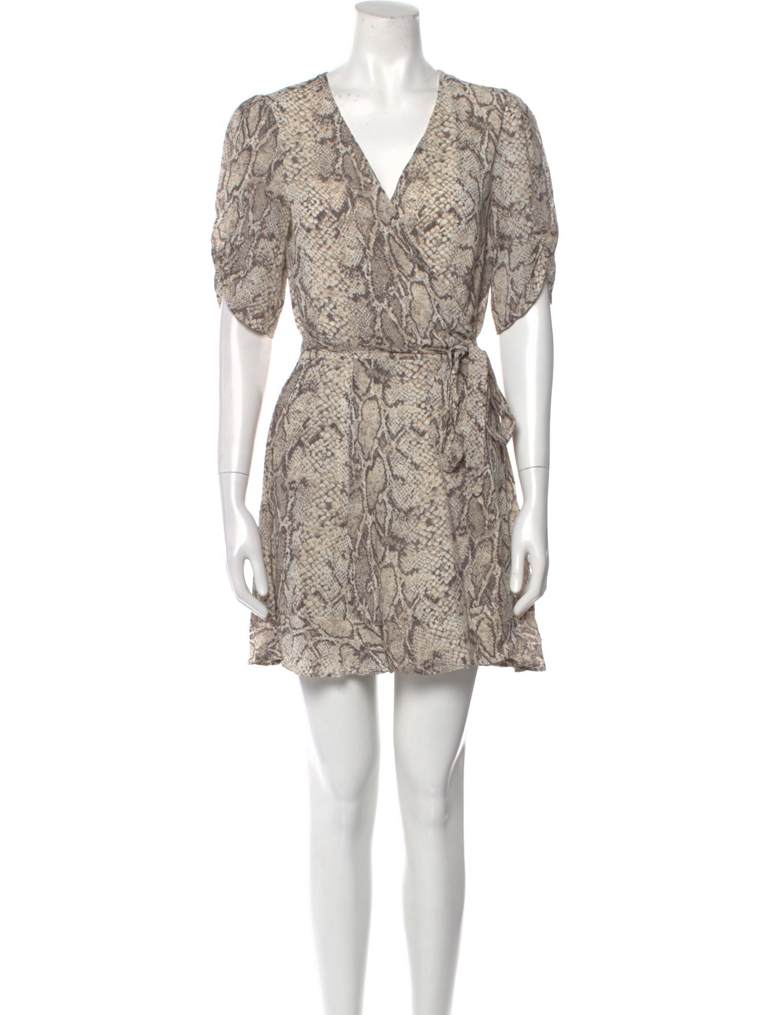 Reformation Animal Print Mini Dress