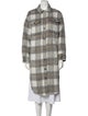 Reformation Plaid Print Peacoat