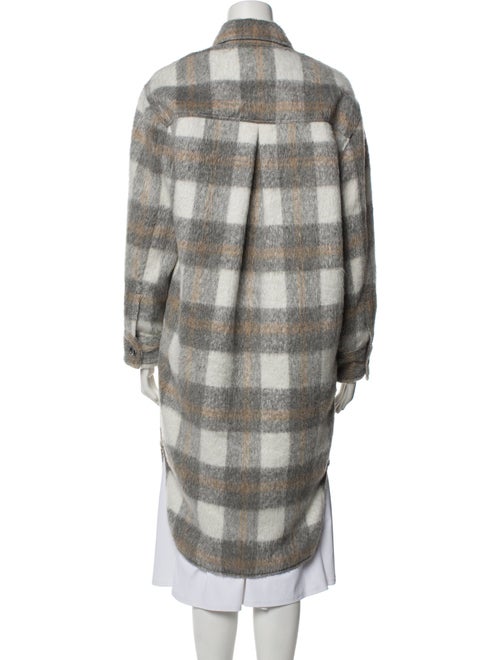 Reformation Plaid Print Peacoat