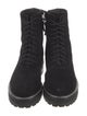 Reformation Suede Whipstitch Trim Combat Boots