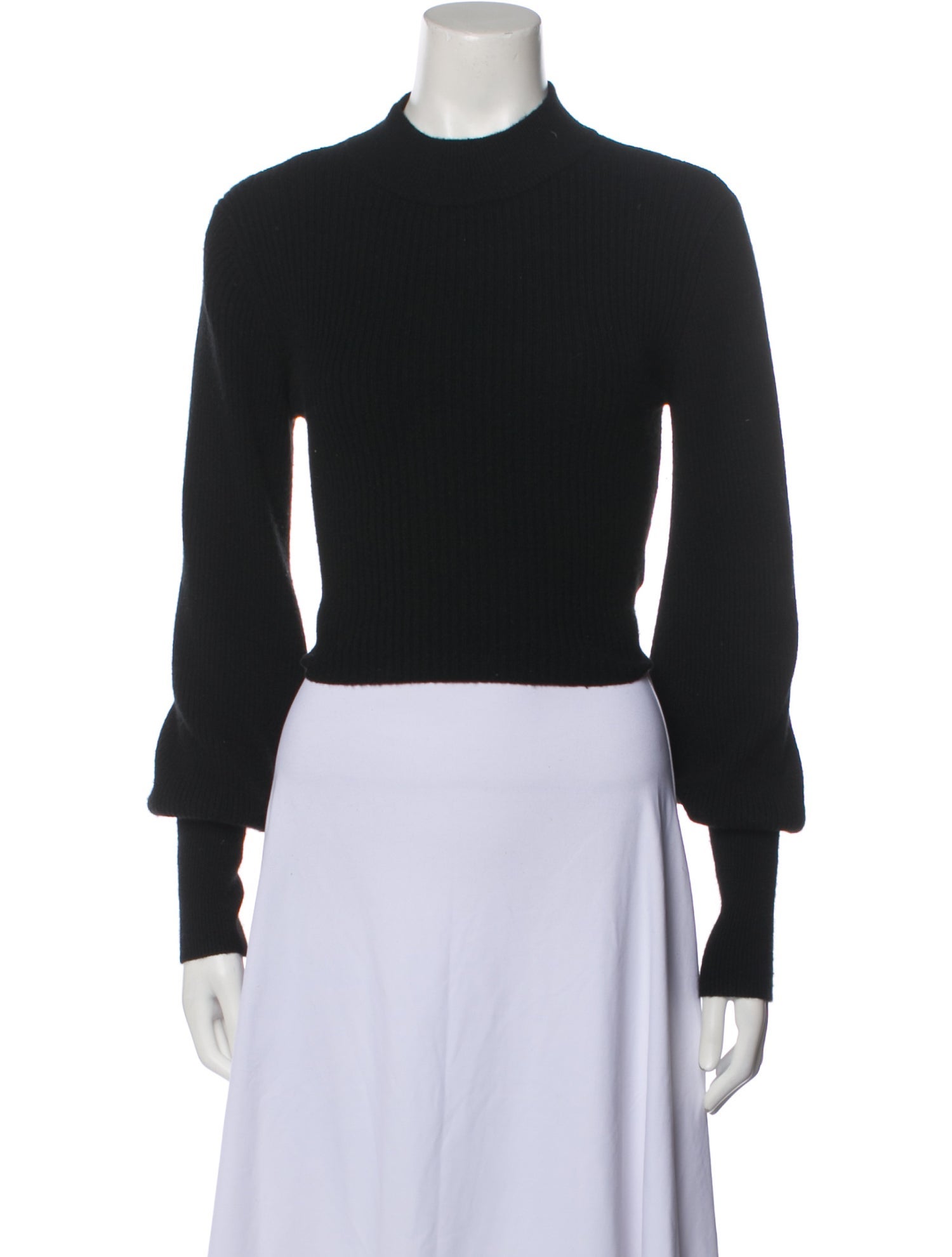 Reformation Cashmere Mock Neck Crop Top