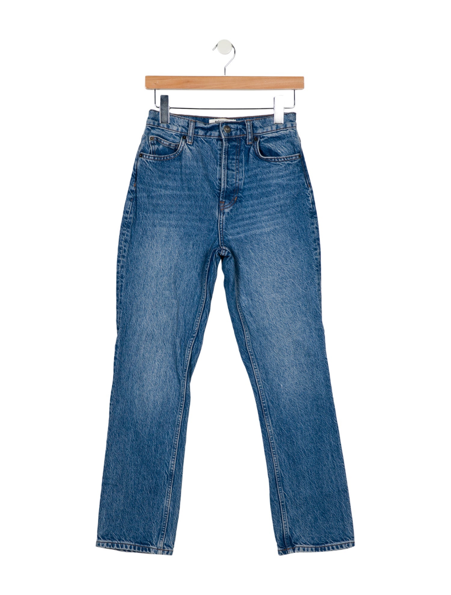 Reformation High-Rise Straight Leg Jeans