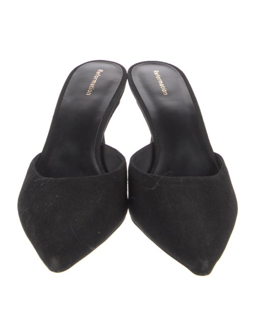 Reformation Suede Mules