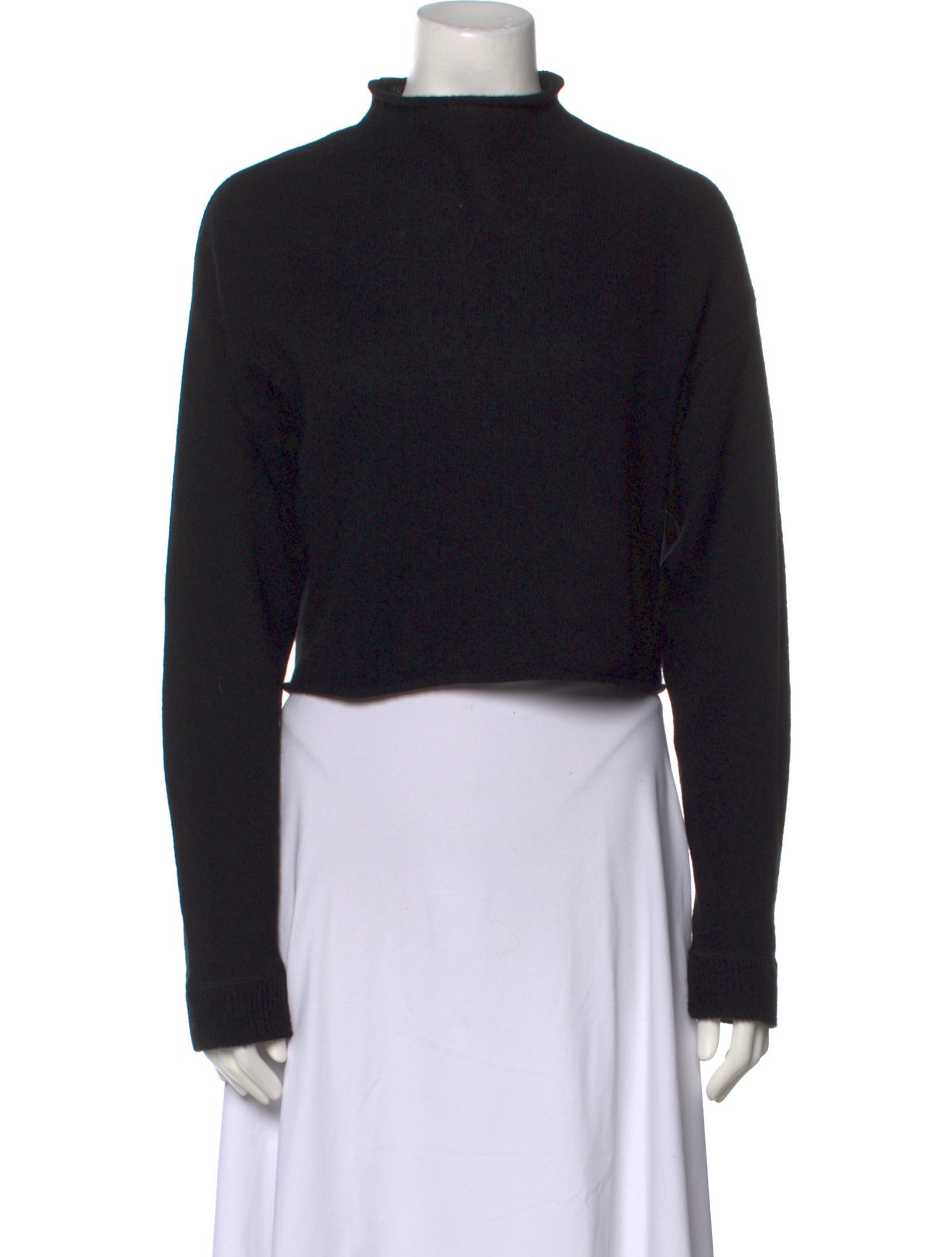 Reformation Cashmere Mock Neck Crop Top