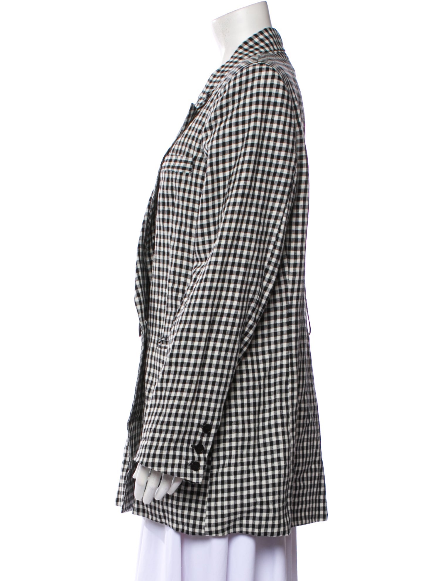 Reformation Plaid Print Blazer