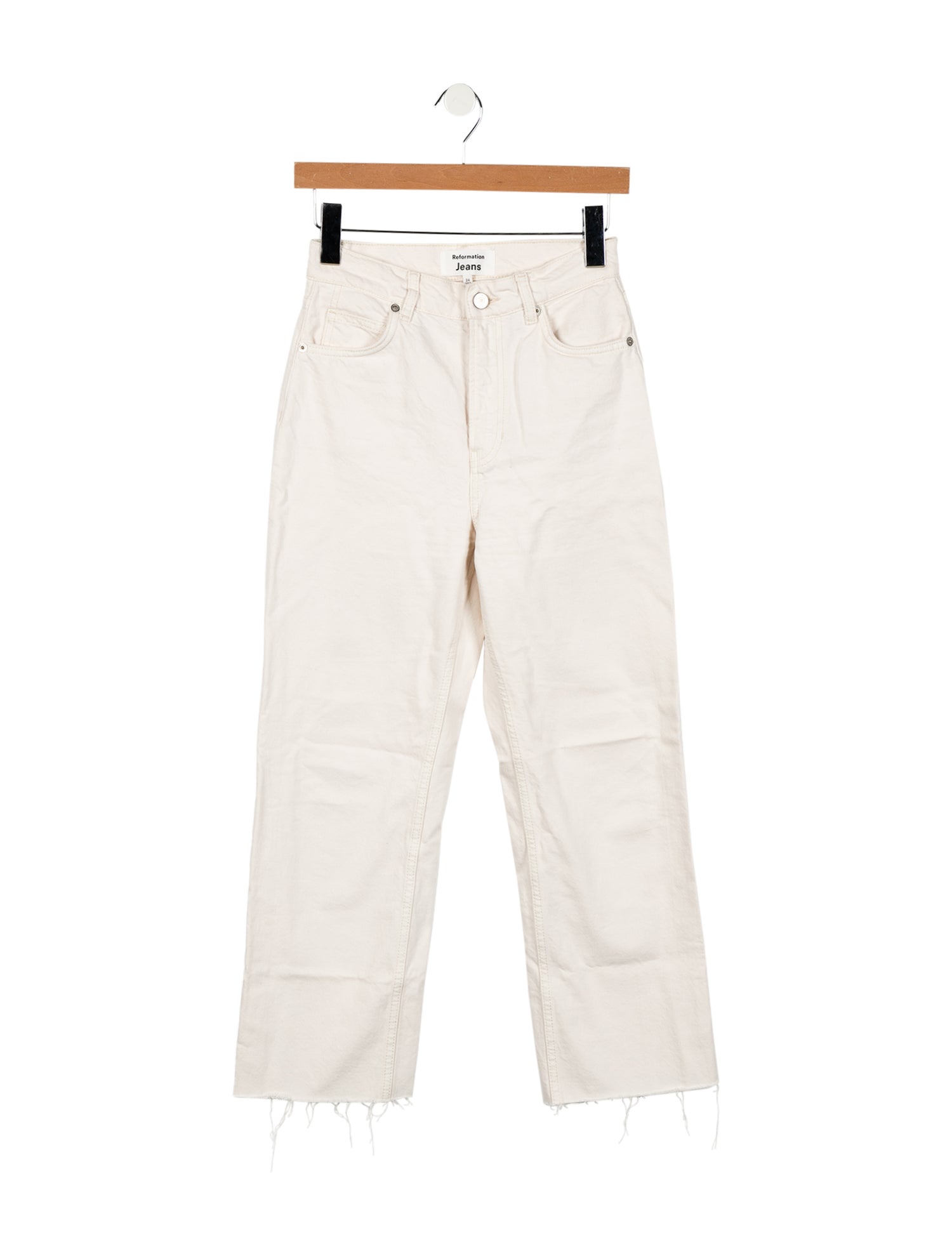 Reformation Mid-Rise Straight Leg Jeans