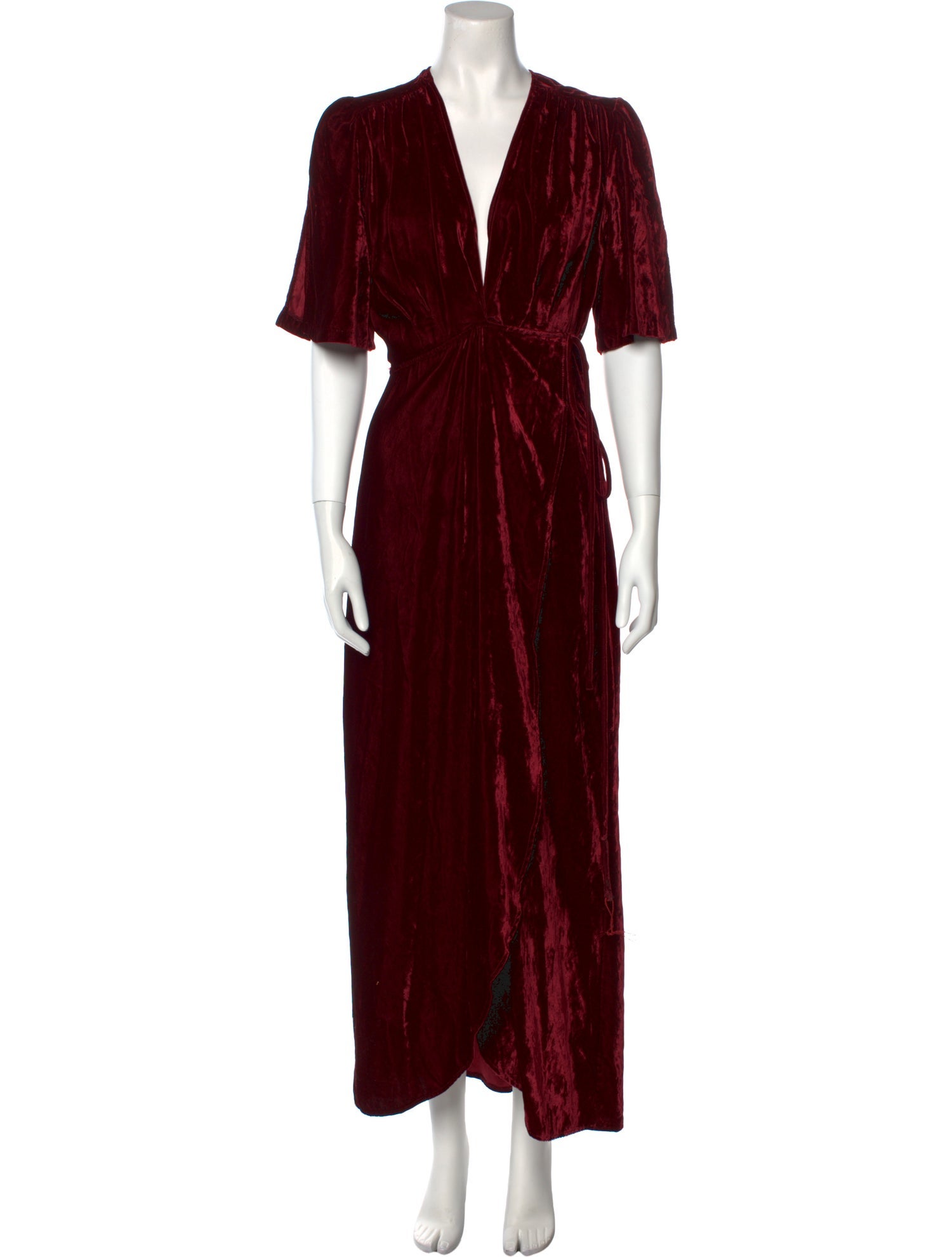 Reformation V-Neck Long Dress