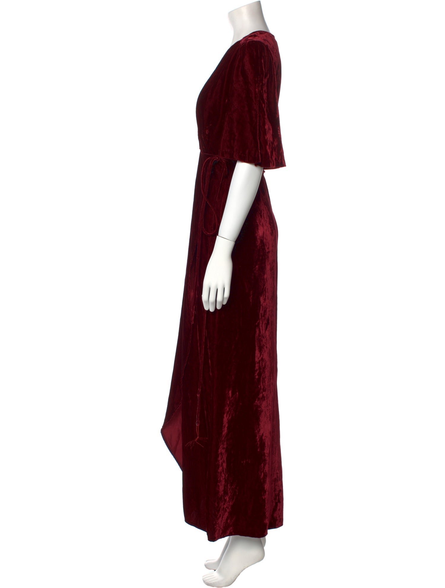 Reformation V-Neck Long Dress